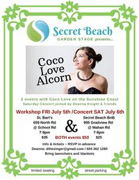 Secret Beach Garden Stage Presents Coco Love Alcorn