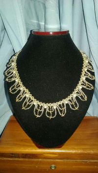 Seed Bead Necklace with Pearls