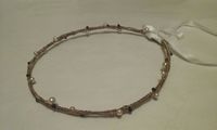 Guitar String Halo with optional Beads and Ribbon