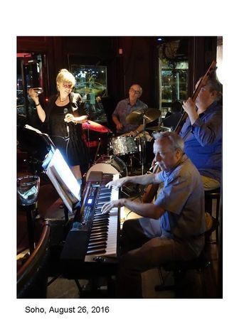 Mike Garvey, Lincoln Apeland, Greg Herring and Jennifer at Soho 8-26-16
