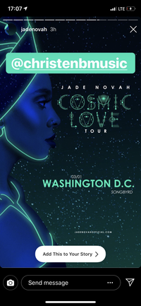 Jade Novah-Cosmic Love Tour-Opening Artist