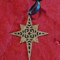 Handmade Star Ornament (gold)