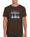 Krickets T-shirt - Adult (brown/light blue)