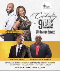 Celebrating 9 Years Anniversary & Ordination Service