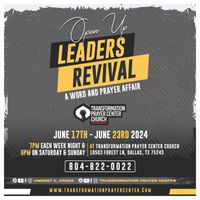 Open Up Leaders Revival: A Word & Prayer Affair