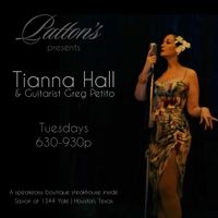 Tianna Hall & The Houston Jazz Band (Duo) at Patton's Speakeasy inside Savoir