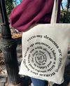 Cigarettes Lyric Tote - Recycled Cotton Canvas