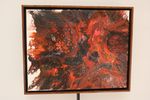 Man on Fire - 11 x 14 framed acrylic painting