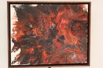 Man on Fire - 11 x 14 framed acrylic painting