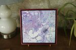 Purple Pastel - 8x8" Framed Acrylic Painting