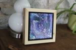 Space Dots - 6x6" Framed Acrylic Painting