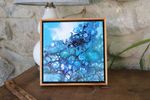 Underwater Clouds - 8x8" Framed Acrylic Painting