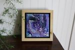 Space Dots - 6x6" Framed Acrylic Painting