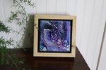 Space Dots - 6x6" Framed Acrylic Painting