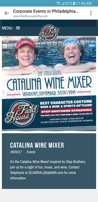 Catalina Wine Mixer at Field House Philly