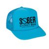 Sober Is A Dirty Word Neon Blue Hat