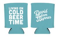 Turquoise Cold Beer Time Koozie