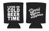 Black Cold Beer Time Koozie