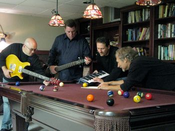 The famous "pool table" promo photo

