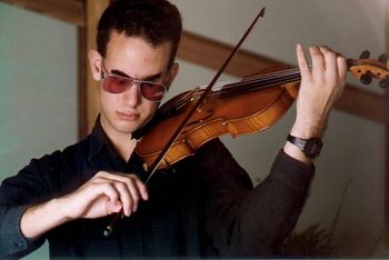 Playing my violin when I was a younger man...
