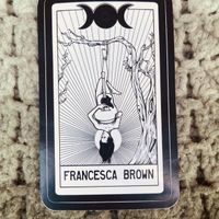 Hanged Fran Sticker 3"x2"