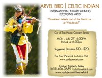 Arvel Bird Celtic Indian Concert