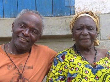 Siama with his mom in Matadi, DR Congo in 2010.
