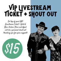 Livestream Ticket + VIP "Backstage" Party + Sticker + Personal Thank You Shout Out!