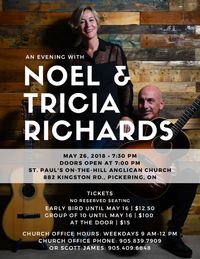 An Evening with Noel & Tricia Richards, Canada Concerts