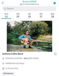 Anthony Cullins live at NAMM 