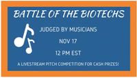 Battle of the Biotechs: Judged by Musicians featuring Sangeeta Kaur (FREE)