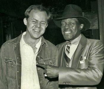 The great Jr. Wells and myself back in 1984 photo by Joe Campbell
