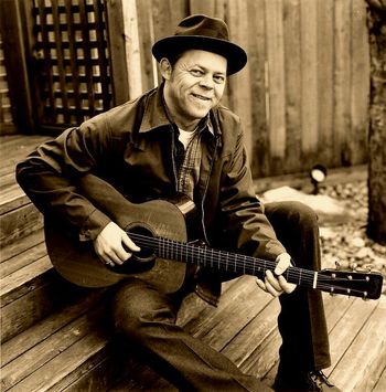 photo by Lawrence Chrismas. Photograph was part of a Lawrence Chrismas exhibit of photographs of western Canadian musicians. 1993
