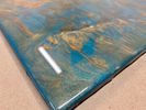 Teal and Bronze Epoxy Art Grazing/Charcuterie Serving Board