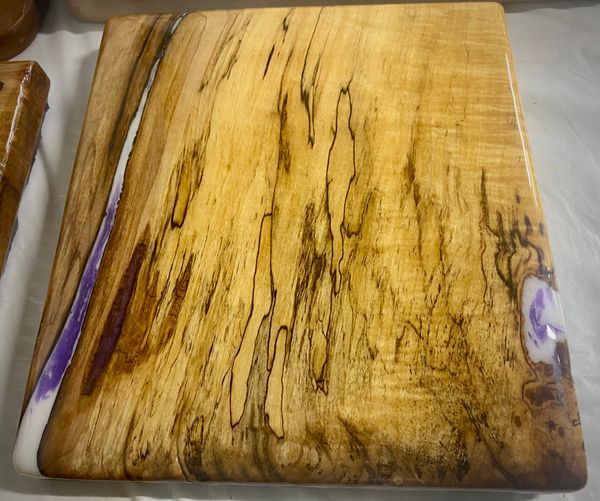 Spalted Maple and Epoxy Grazing and Charcuterie Serving Board