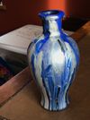 Blue and Silver Vase