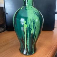 Green and Black Vase