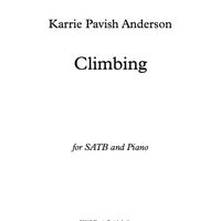 Climbing - SATB and piano score