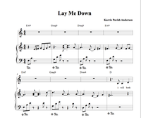 Lay Me Down Piano/Vocal Score