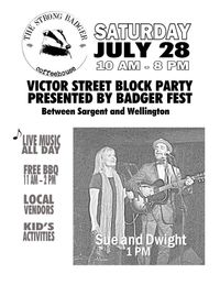 Sue and Dwight at Badger Fest - Victor Street Block Party