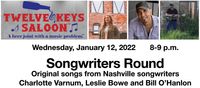 Songwriters Round with Leslie Bowe, Charlotte Varnum & Bill O'Hanlon