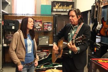 Catherine singing with John Doe (X, The Knitters, The Flesheaters)
