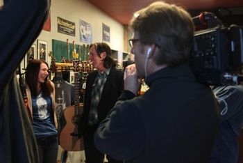 Filming American Music - Catherine with John Doe
