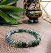 Botanical Moss Agate Rondelle Bracelet