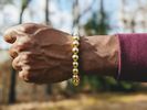 18K Gold Plated Hematite Bracelet