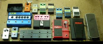 Pre layout for my pedal racks  pedal board
