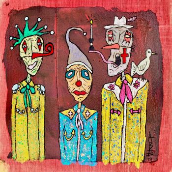 "Clowns" 12 x 12
