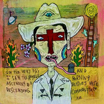 "Rainbow Face Cowboy" 12 x 12 - SOLD
