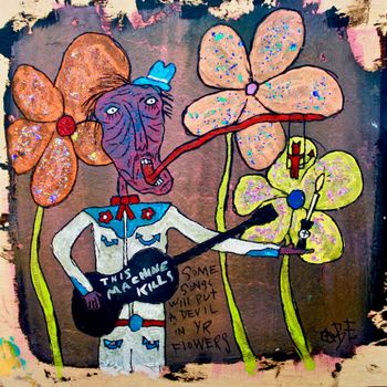 "Devil In Yr Flowers II" 12 x 12
