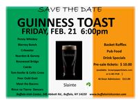 Guinness Toast 2020; Fundraiser for the Buffalo Irish Center